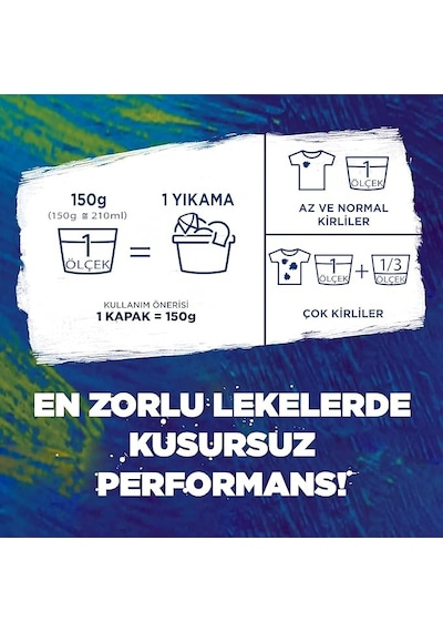 Omo Toz Çamaşır Deterjanı 1,5 Kg 10 Yıkama Color 9'li Paket