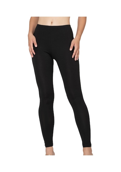 Özkan Underwear Özkan 27779 Kadın Premium Kumaş Modal Pamuklu Uzun Tayt Esnek Rahat Yumuşak Siyah