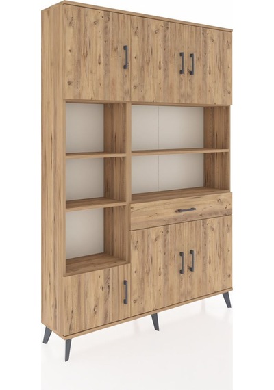 Arges Dolap 10 Raflı Tek Çekmeceli 6 Kapaklı 132x30x195 Çam-çam/çam Atlas Çam/atlas Çam Arges Dolap 10 Raflı Tek Çekmeceli 6 Kapaklı 132x30x195 Çam-çam/çam Atlas Çam/atlas Çam
