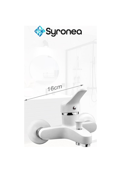 Beyaz Robot Tepe Yağmurlama Duş Set Banyo Mutfak Lavabo Batarya Musluk Seti Beyaz