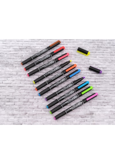 Zebra Optex Care Çift Taraflı Fosforlu Kalem 7'li Set