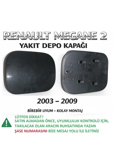 Renault Megane 2 Yakıt Depo Kapağı Boyasız