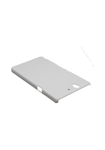Xperia Z İle Uyumlu Sert Kauçuk Kılıf Beyaz