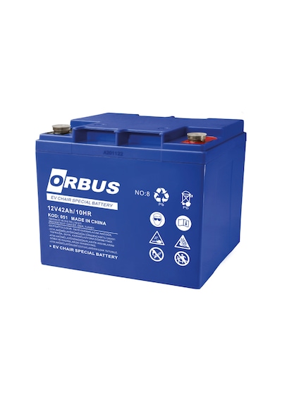 Orbus 12v 42ah Engelli Araç Aküsü