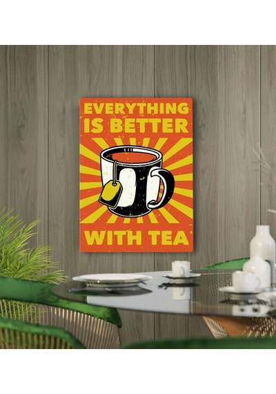 Bk Gift Cafe & Bar & Restaurant Konseptli Kanvas Tablo 50X70Cm-12 (551118800)