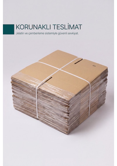5 Adet 30x25x20 Cm E-ticaret Ve Taşıma Kolisi Bc Dalga Çift Oluklu Kraft Koli Dayanıklı Kargo Kolisi 1