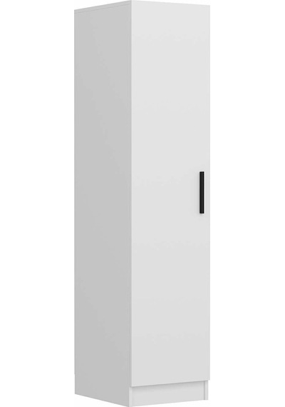 Minar Kale 1 Kapaklı Dolap Beyaz - Beyaz 190cm