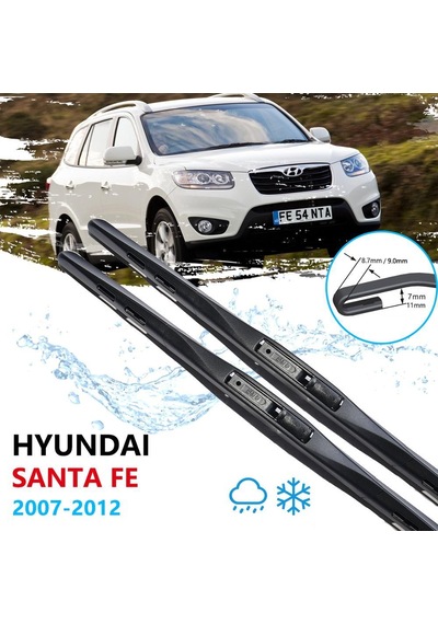 Hyundai Santa Fe Ön Cam Hybrid Silecek Takımı 2007-2012