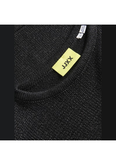 Jack & Jones Kadin Bisiklet Yaka Uzun Kollu Süveter - Sana - 12281216 Siyah