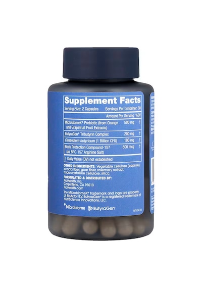 Prohealth Longevity Bpc157 Ultra Probiotic Support 60 Caps