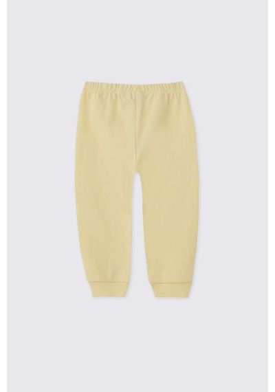 Panço Liberty Kumaş Yenidoğan Patikli Sarı Pantolon 5611GN04002