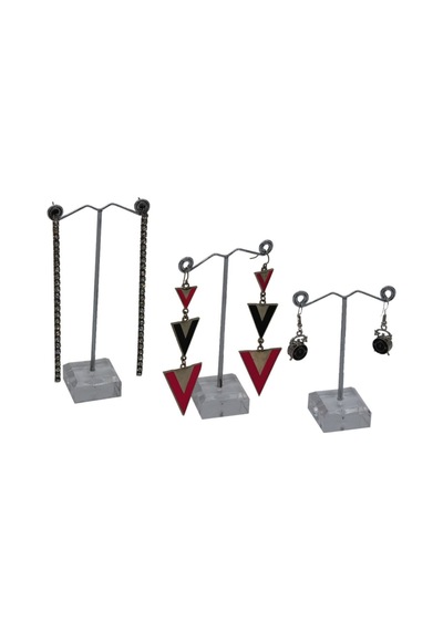 Küpe Standı Metal Mini 3'lü Set Çok Renkli
