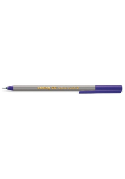 Ed55 Ince Uçlu Keçeli Kalem 0.4 Mm Mor 10 Lu Kutu