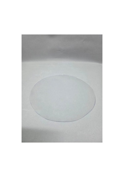 6'lı Paket Kalın Şeffaf Pvc Saksı Altlığı Ve Yüzey Koruyucu Mat - 35 Cm Yuvarlak Beyaz