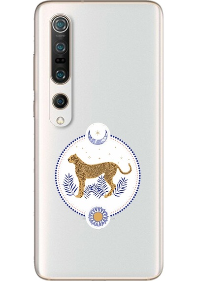Xiaomi Mi 10 Pro Uyumlu Madalyon Tasarımlı Süper Şeffaf Telefon Kılıfı Çok Renkli