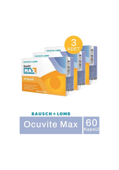 Bausch & Lomb Ocuvite Max Takviye Edici Gıda 3 x 60 Kapsül