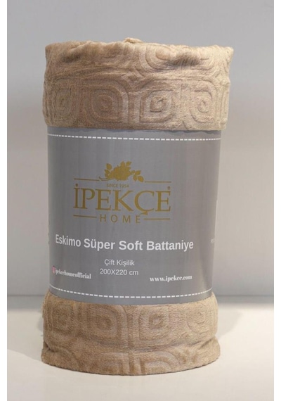 Eskimo Süper Soft Tek Kişilik 150x200 Cm Battaniye Bej Bej