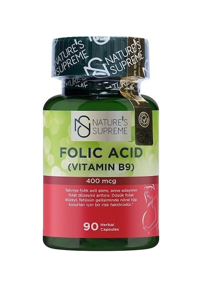 Nature'S Supreme Folic Acid 400 Mcg 90   Kapsül