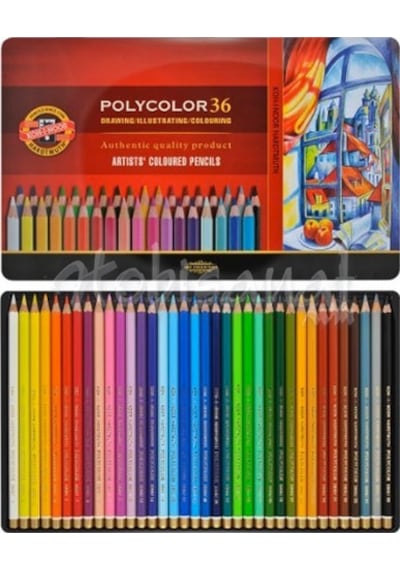 Koh-I-Noor Polycolor Kuru Boya Kalemi 36Lı Set