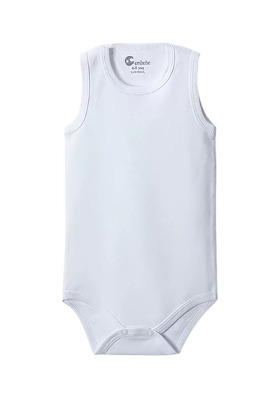Gaye Bebe Beyaz Askılı Body Zıbın 2-7 Yaş Çocuklar İçin 1 Adet Alttan Çıtçıtlı Özel Gereksinimli Çok Renkli