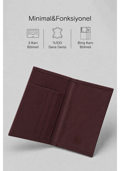 D'S Damat Ds Damat Bordo Kutulu Hakiki Deri Akıllı Takip Cihazlı Kaybolmayan Pasaportluk Cüzdan 6hc59ortpsp02 B01