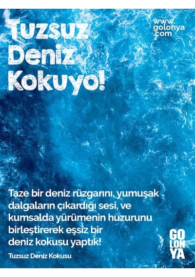 Golonya Tuzsuz Deniz Kokulu  Sprey Kolonya 100 ML