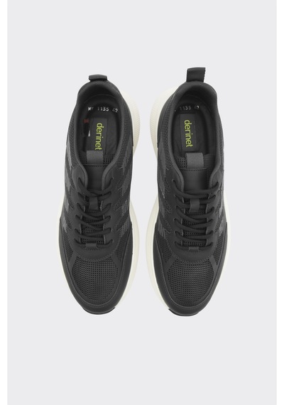 Derinet Comfort Taban Erkek Sneaker Siyah Beyaz Siyah Beyaz