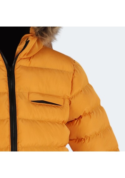 Slazenger CALISTO NEW Çocuk Kapüşonlu Şişme Sarı Mont & Kaban