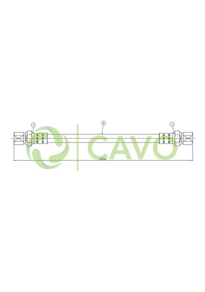 Cavo Fren Hortumu Arka Astra F Vectra B Omega B Vectra A Corsa B AOD-CAVO C800 257A