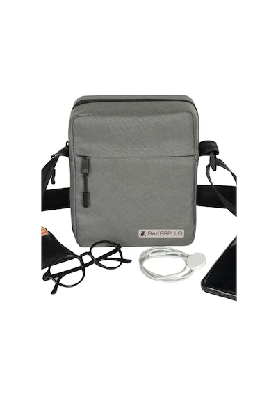 Rakerplus Gri 20x16x8 Cm Unisex Omuz Çantası Gri