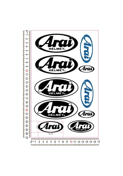 Araı Kask Sticker Set