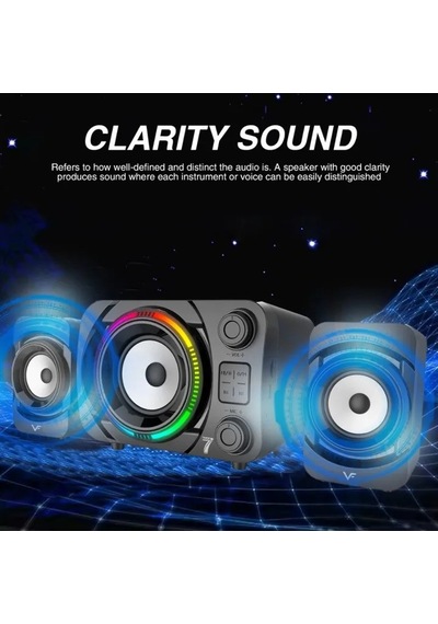 Bluetooth Mikrofonlu Hoparlör Rgb 2+1 Ses Sistemi Gaming Bilgisayar Hoparlör