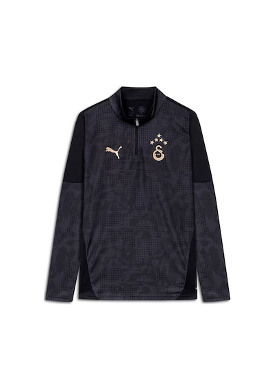 Puma Galatasaray 25/26 A Takım 1/4 Fermuarlı Uzun Kollu Antrenman Üst Forma Siyah
