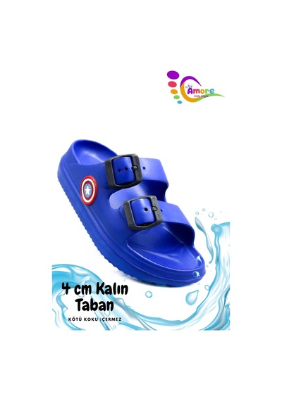 Sermoda Çift Toka Hafif Eva Yazlık Plaj Çocuk Terliği Havuz Terliği Lavabo Terliği K Saks Mavi Sermoda Çift Toka Hafif Eva Yazlık Plaj Çocuk Terliği Havuz Terliği Lavabo Terliği K Saks Mavi