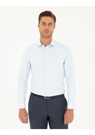 Pierre Cardin Erkek Açık Mavi Gömlek Desenli 50282965-vr003 Açik Mavi