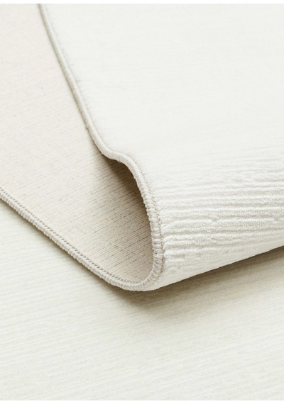 Eko Halı Pera 02 White Akrilik Yıkanabilir Kaymaz Tabanlı Modern Halı Beyaz