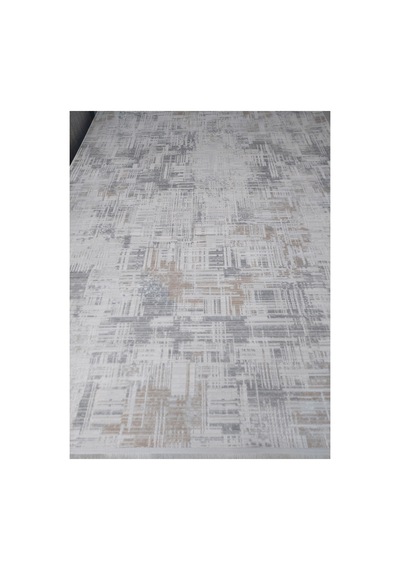 Forza Akrilik İplik Dokuma 200x290 6m2 Halı Beyaz - Gri