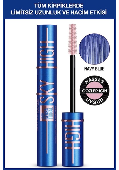 Sky High Navy Blue Mavi Maskara - Kirpiklerde Limitsiz Uzunluk Ve Hacim Etkisi 30197411-11322