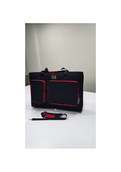 Prime 4+ Setup İçin Çanta Soft Case Kılıf. 2 Cepli Kırmızı Siyah.