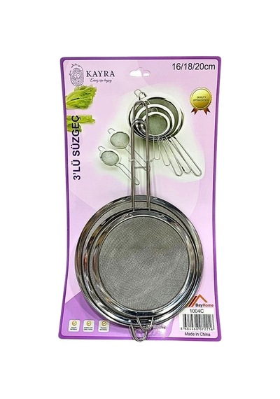 Çelik 3'li Süzgeç 16-18-20 Cm Diğer