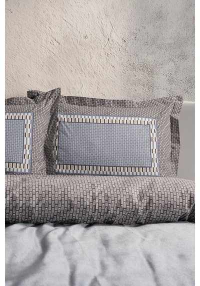 Doqu Home Lauren Maris Nevresim Takımı Çift Kişilik Gri