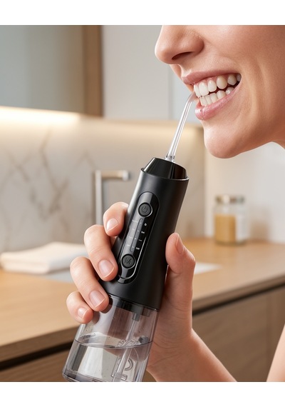 Kablosuz Ağız Duşu 320 Ml Su Geçirmez Ipx7 Uczzzamf11ağızduşusiyah-2