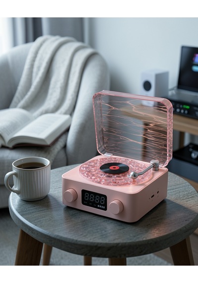 Bluetooth Hoparlör 3-ü-1 Retro Tasarım Uuczzzgramafonspeaker-35