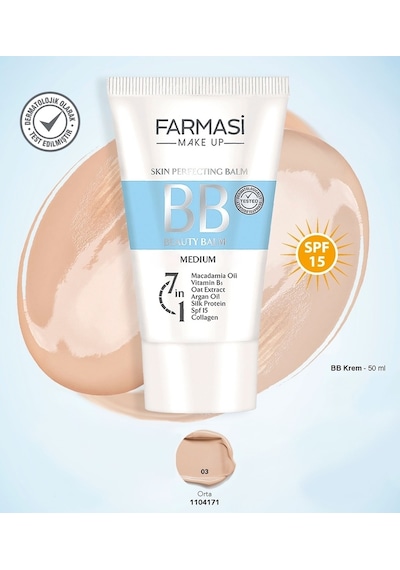 Farmasi Bb Fondöten 15 Spf Medium 03 50 ML