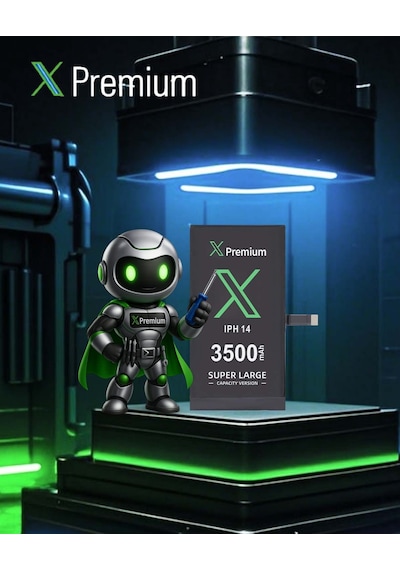Xpremium Apple Uyumlu iPhone   14 Batarya Pil Süper Yüksek Kapasiteli Güçlendirilmiş 3500 Mah