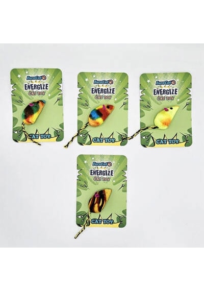 Renkli Yumuşak Fare Kedi Oyuncağı 15 Cm