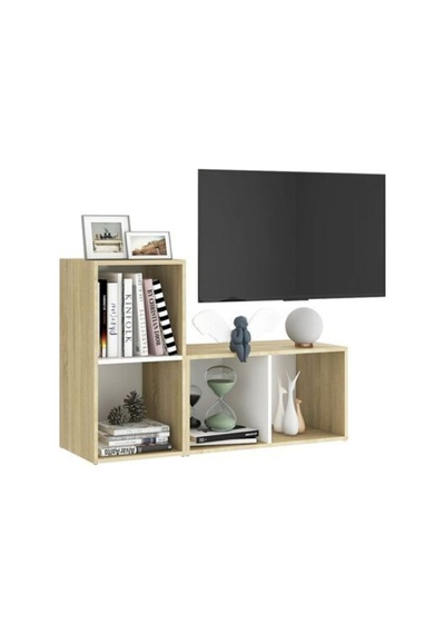 Tdesıgno Maya Kitaplıklı Televizyon Sehpası Ünitesi Kitaplık Meşe Beyaz 90 Cm 4 Raflı Meşe - Beyaz Tdesıgno Maya Kitaplıklı Televizyon Sehpası Ünitesi Kitaplık Meşe Beyaz 90 Cm 4 Raflı Meşe - Beyaz