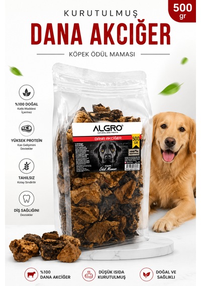 %100 Dana Akciğer Çiğneme Maması 500 Gr