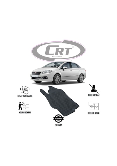 Fiat Linea 2007 Ve Sonrası Tek Sol 3d Araca Özel Paspas