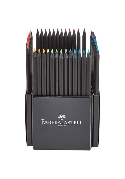 Faber Castell Black Edition 50 Renk Kuru Boya Ve 12 Renk Skin Tones İkisi Birarada Set Çok Renkli